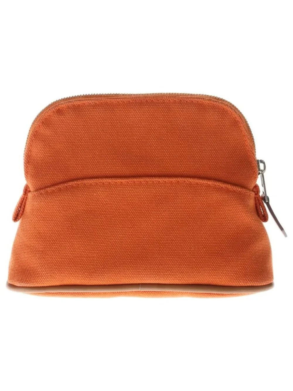 Hermes Bolide Canvas Pouch Mini Orange